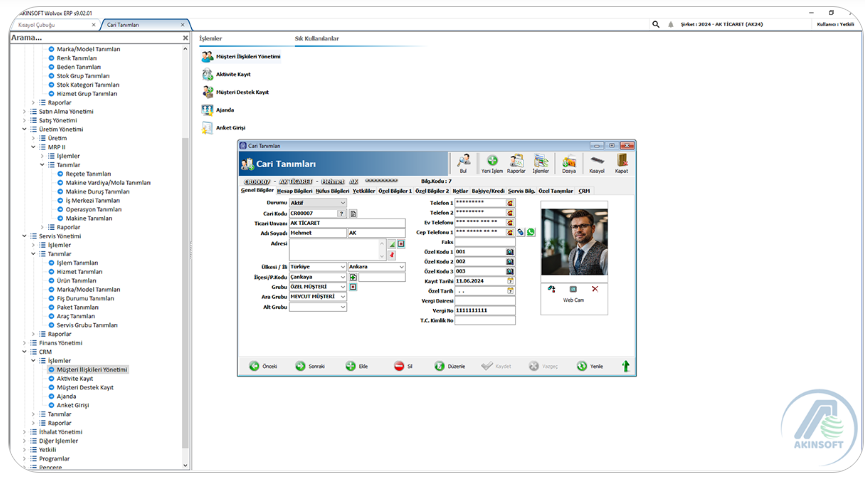 Akınsoft Wolvox ERP Programı
